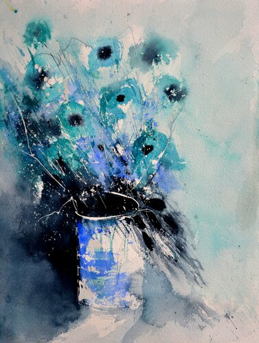 Nature morte - aquarelle 612172 de Pol Ledent, Obra en papel a la venta en Singulart