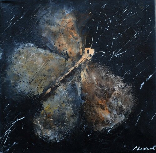 Night butterfly di Pol Ledent, Pittura in vendita su Singulart