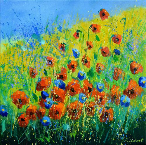 Coquelicots - 062020 di Pol Ledent, Pittura in vendita su Singulart
