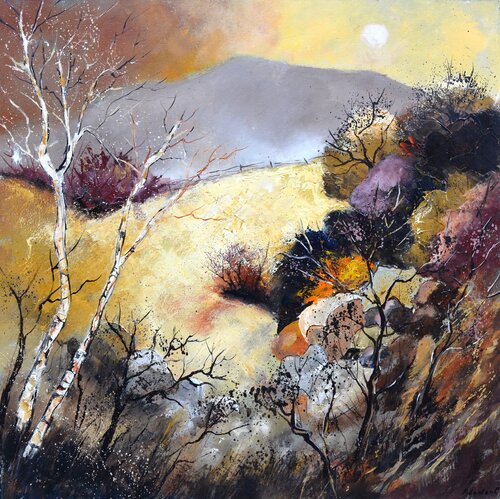 Autumn in Ardennes van Pol Ledent, Schilderij te koop op Singulart