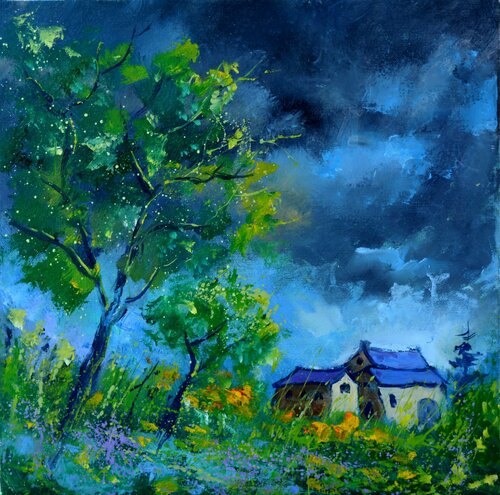 Before the storm- 4420 di Pol Ledent, Pittura in vendita su Singulart
