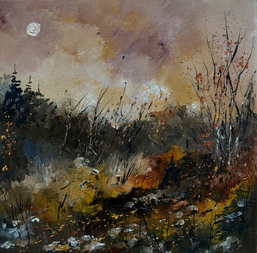 November moonshine - 442020 di Pol Ledent, Pittura in vendita su Singulart