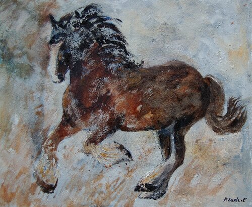 A runing horse Pol Ledent