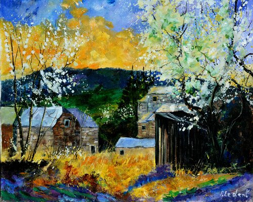 Village in spring Pol Ledent