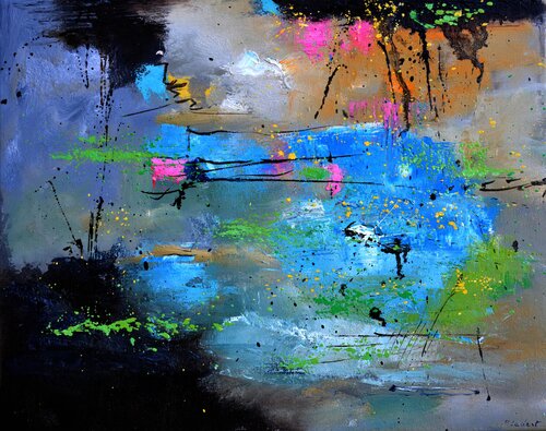 Radio waves abatract by Pol Ledent, Painting for Sale on Singulart