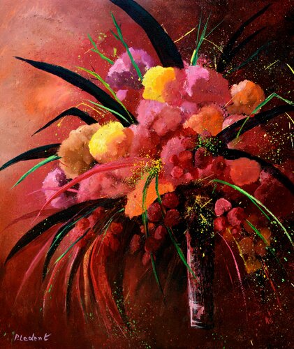 Fleurs sauvages di Pol Ledent, Pittura in vendita su Singulart