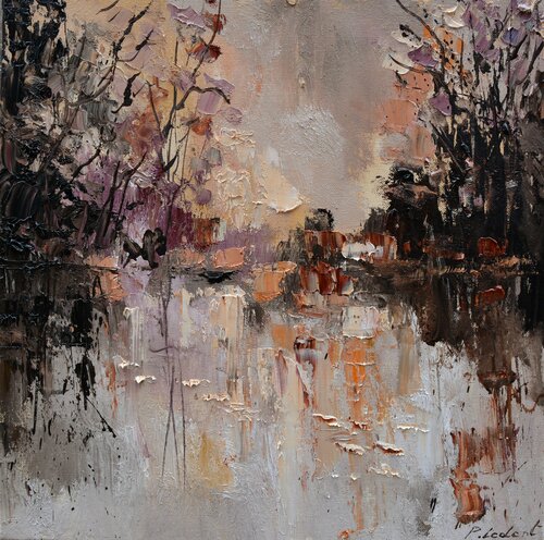 Autumnal waters -  442020 van Pol Ledent, Schilderij te koop op Singulart