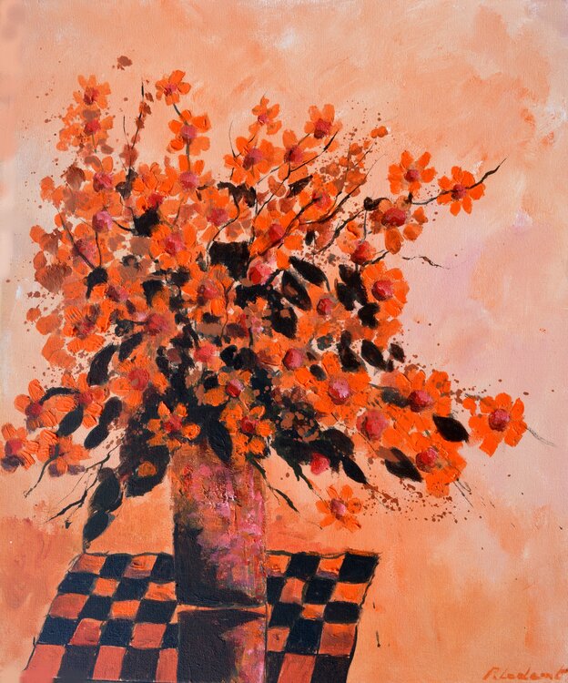 Still life - pantone colour 2024 peach fuzz Pol Ledent