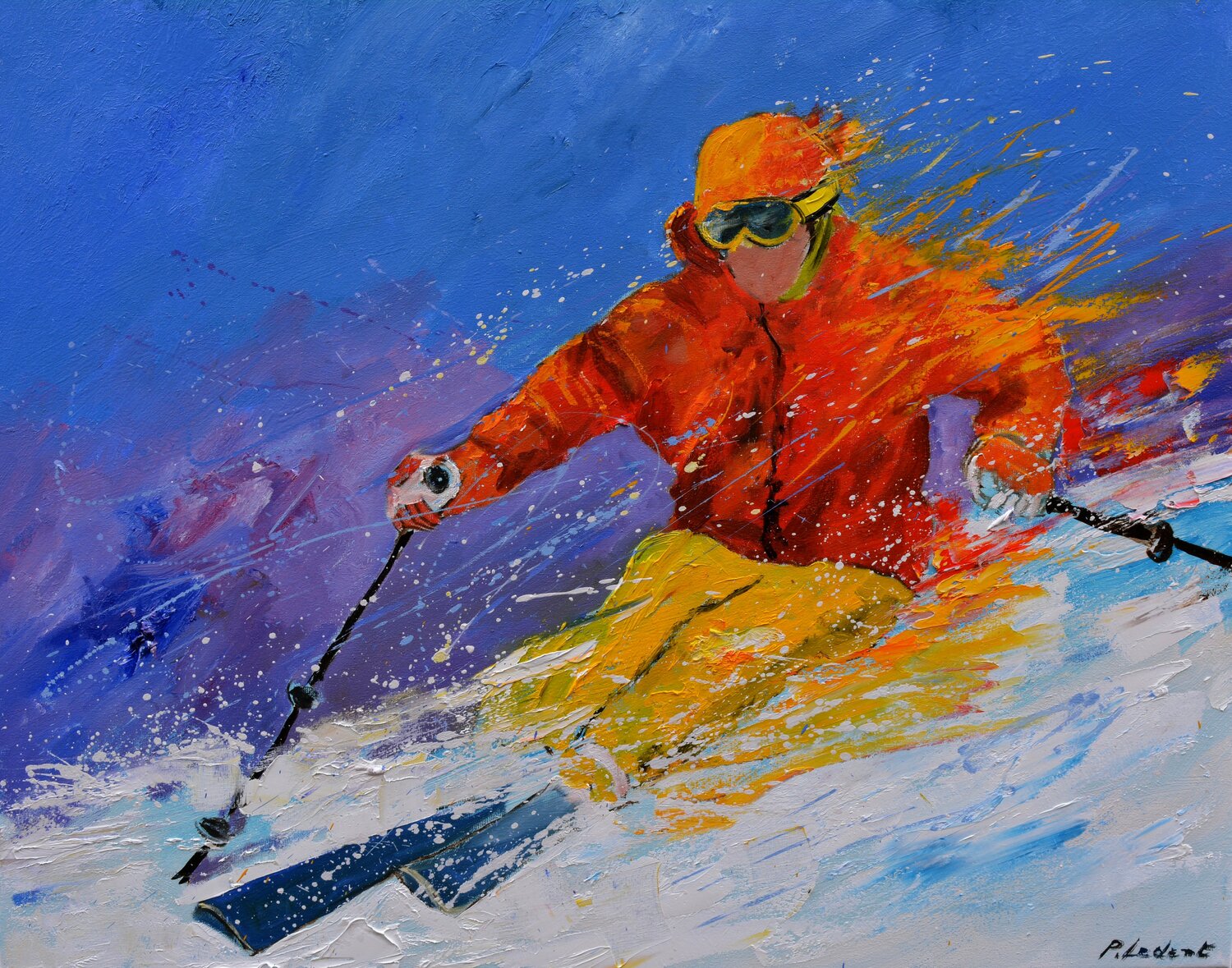 Skiing Pol Ledent