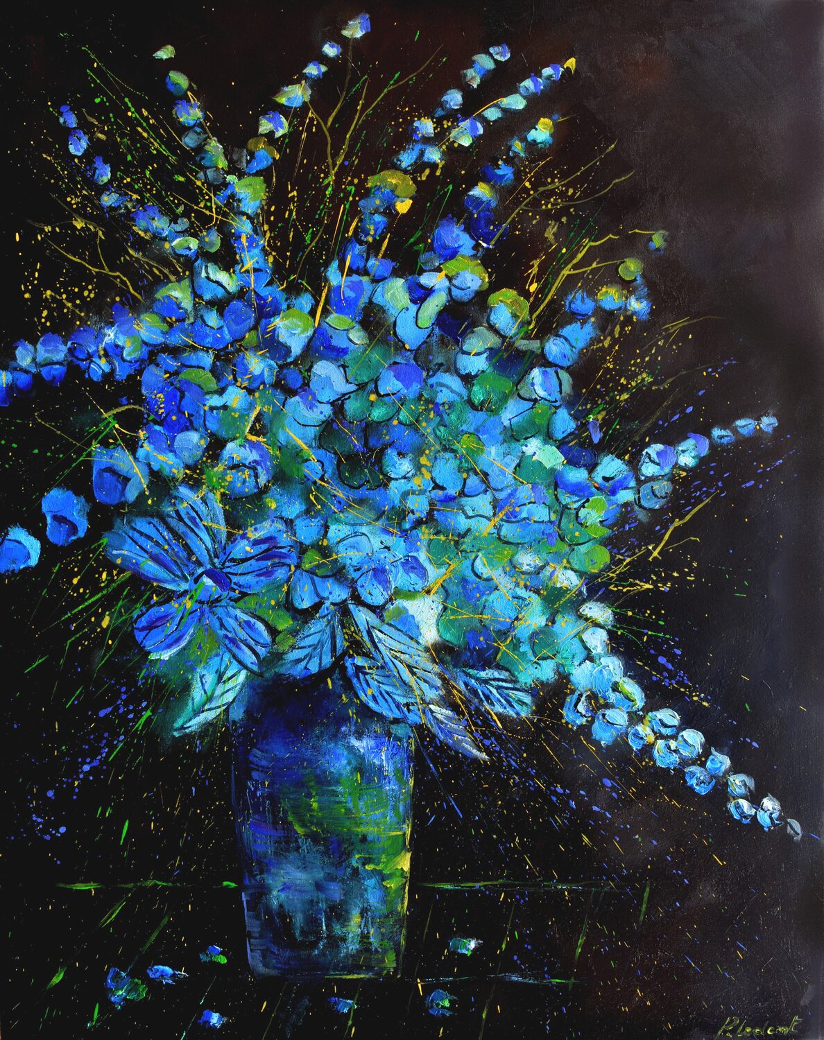 A blue still life  -  7922 Pol Ledent