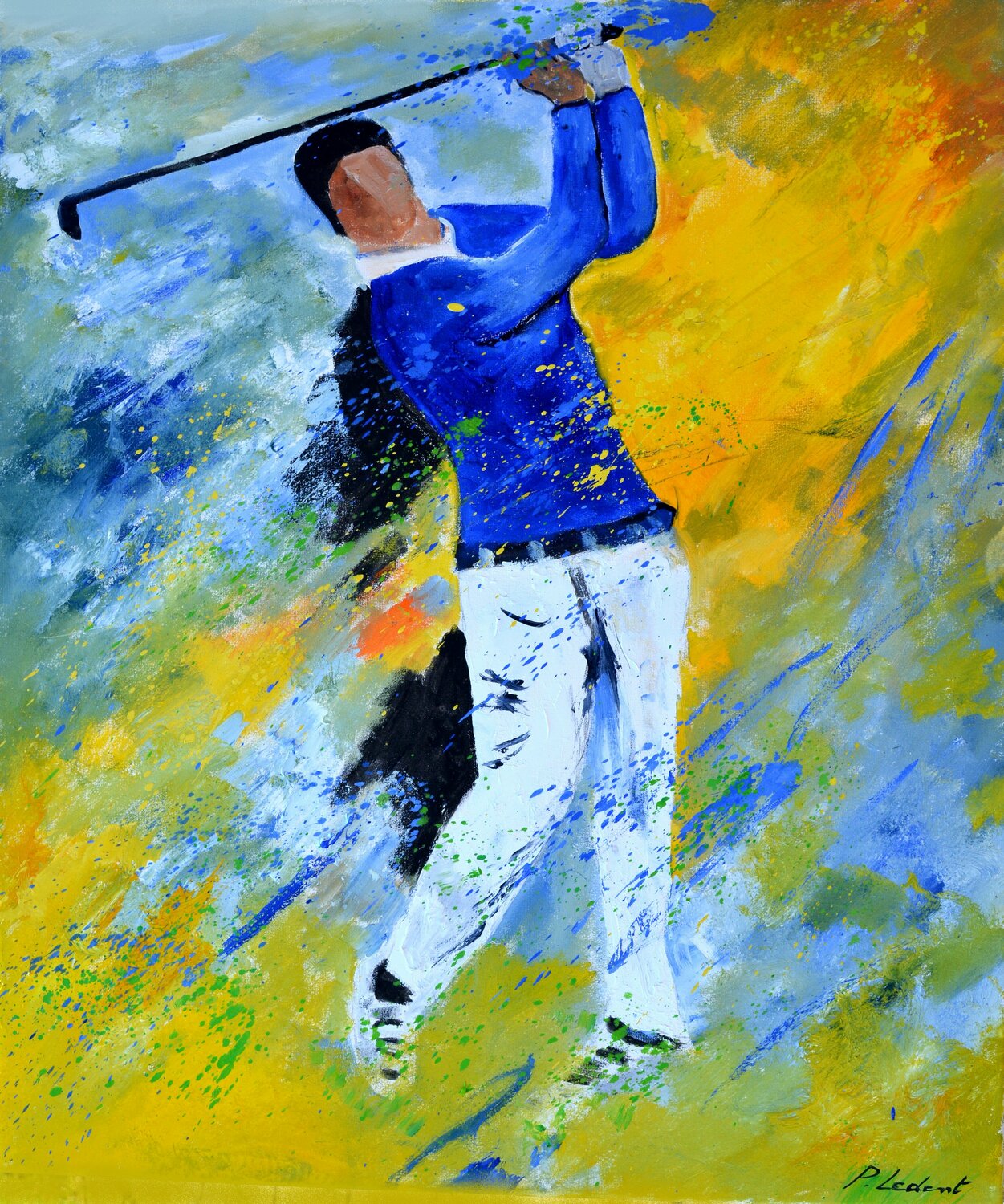 A golf player Pol Ledent