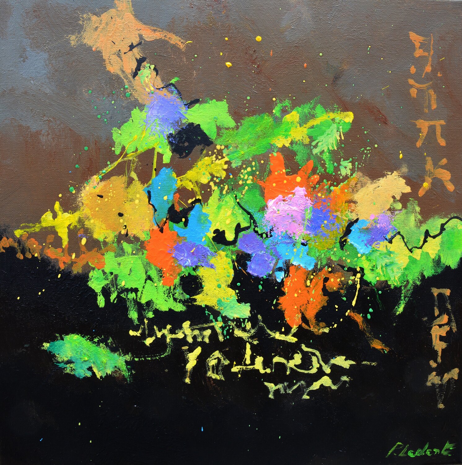 The colours of the rising sun Pol Ledent Dipinto originale in vendita