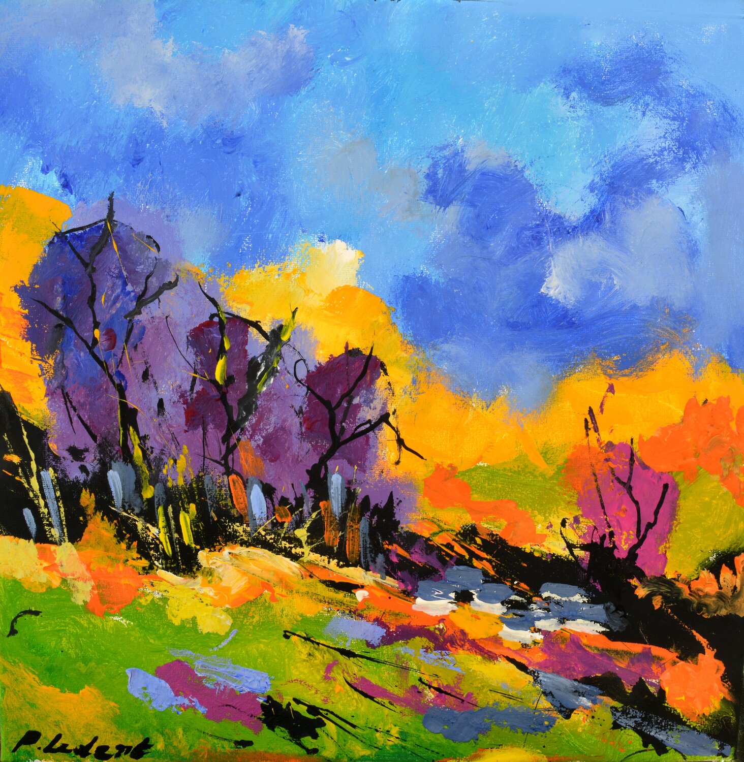 Trying to paint as a child Pol Ledent