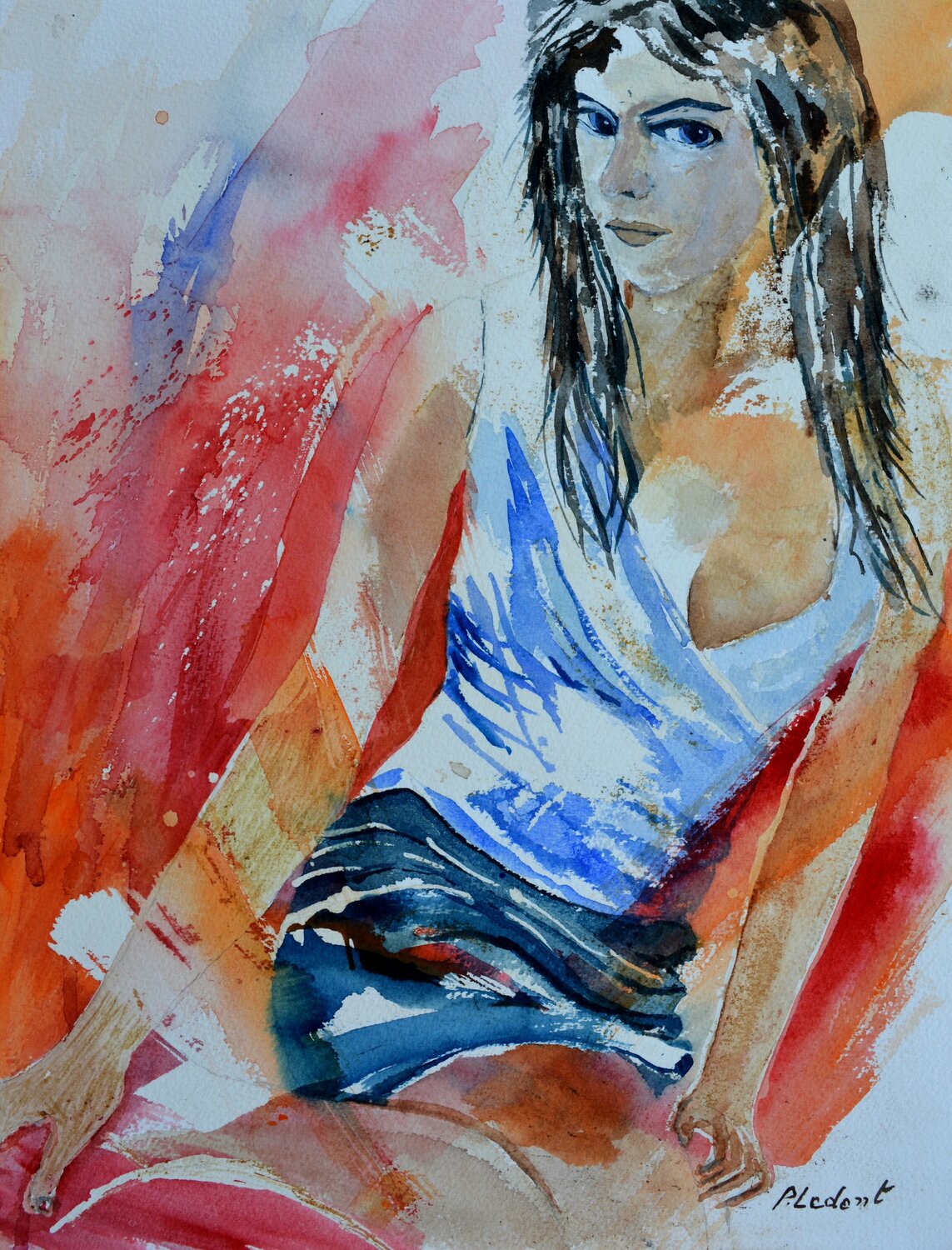 Kate- watercolor Pol Ledent