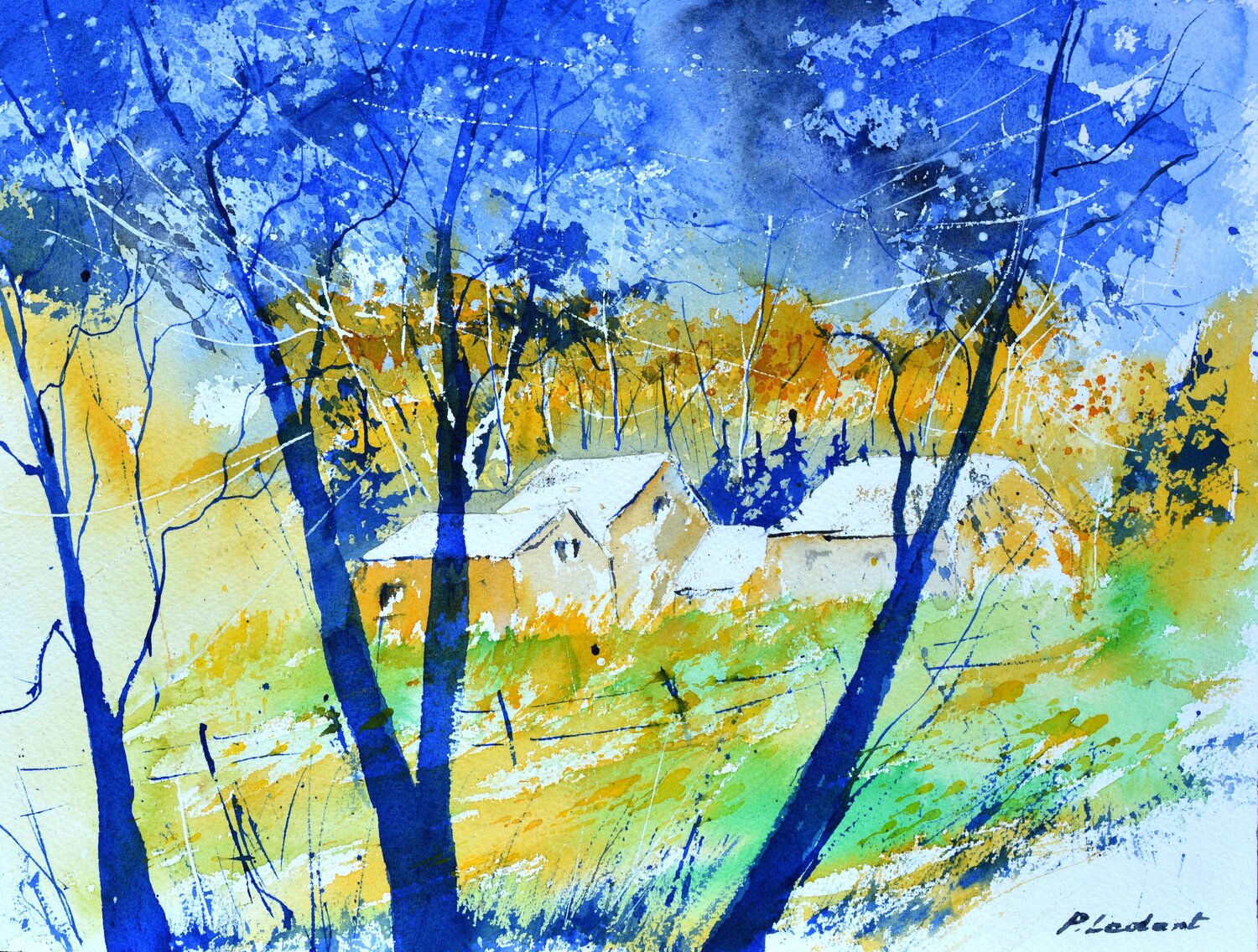 Swinging spring - watercolor Pol Ledent