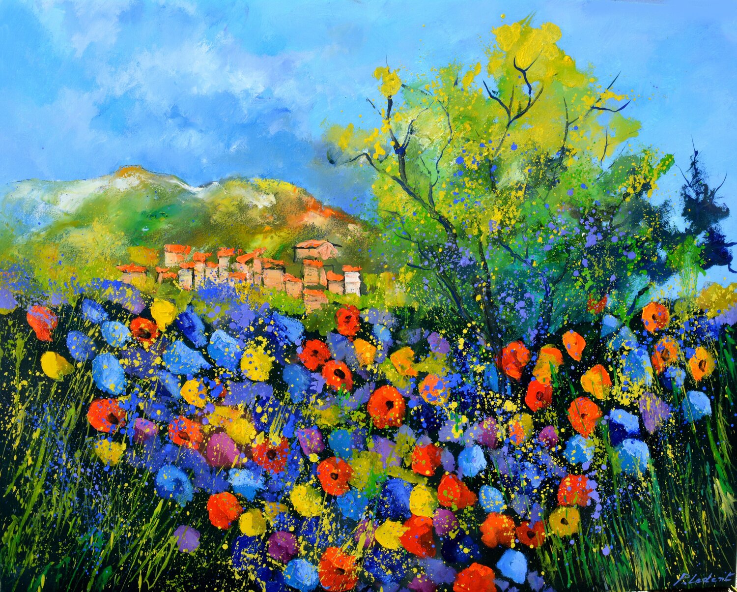 Poppies in Provence  - 10823 Pol Ledent