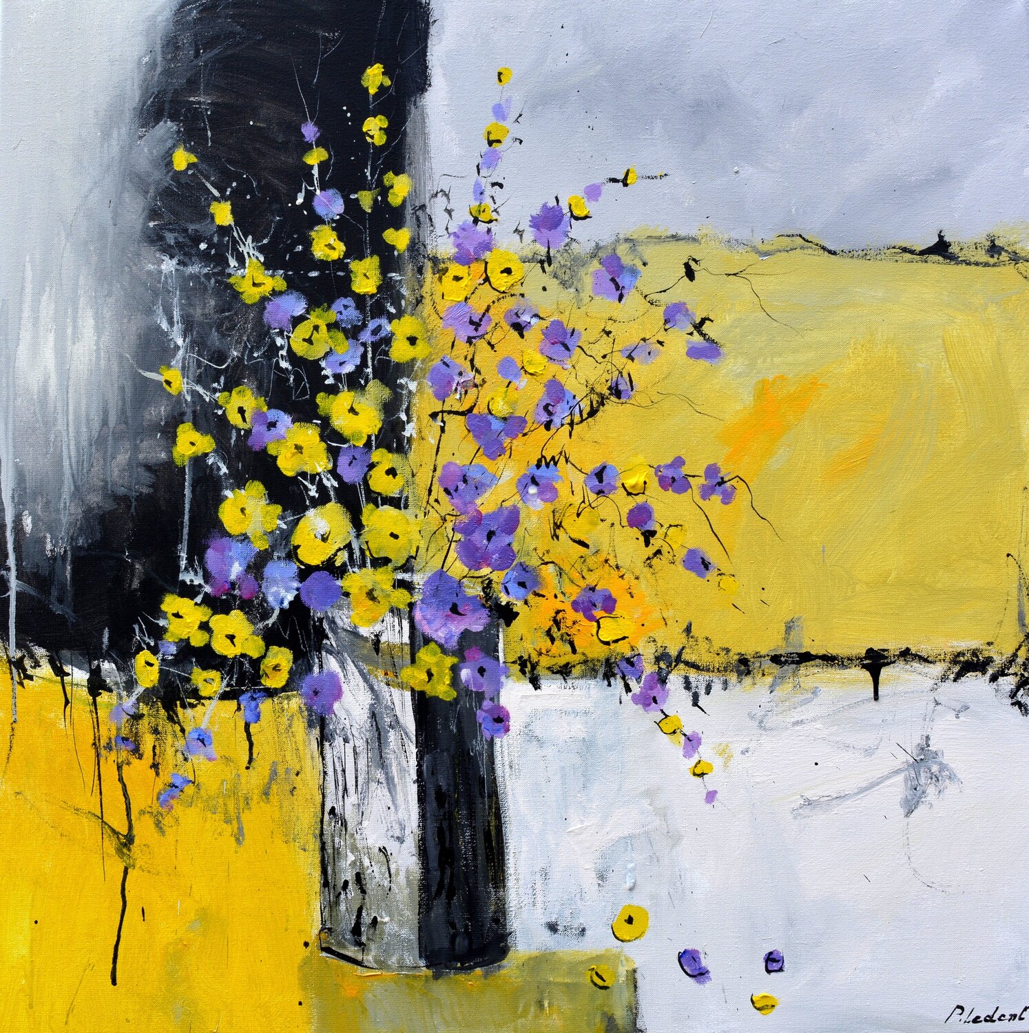 Purple and yellow Pol Ledent
