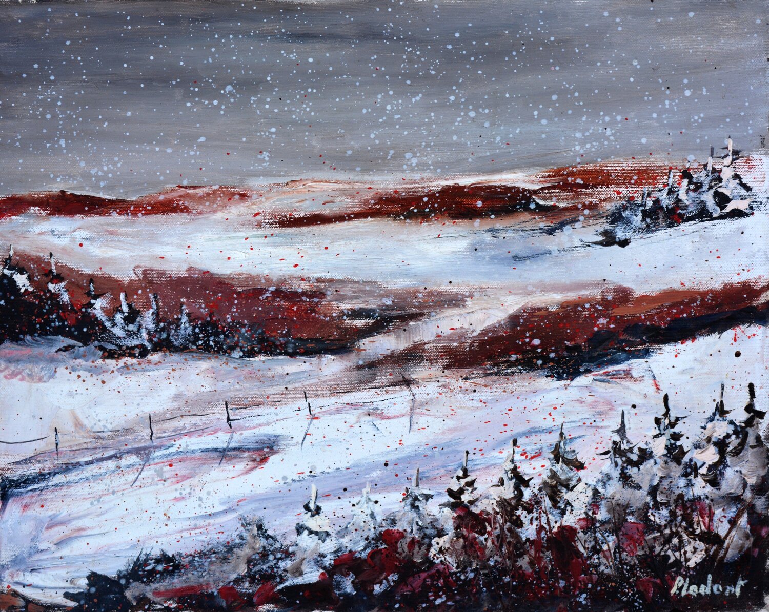 It is snowing Pol Ledent
