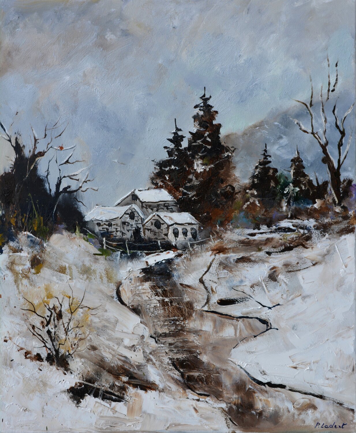 River in winter Pol Ledent