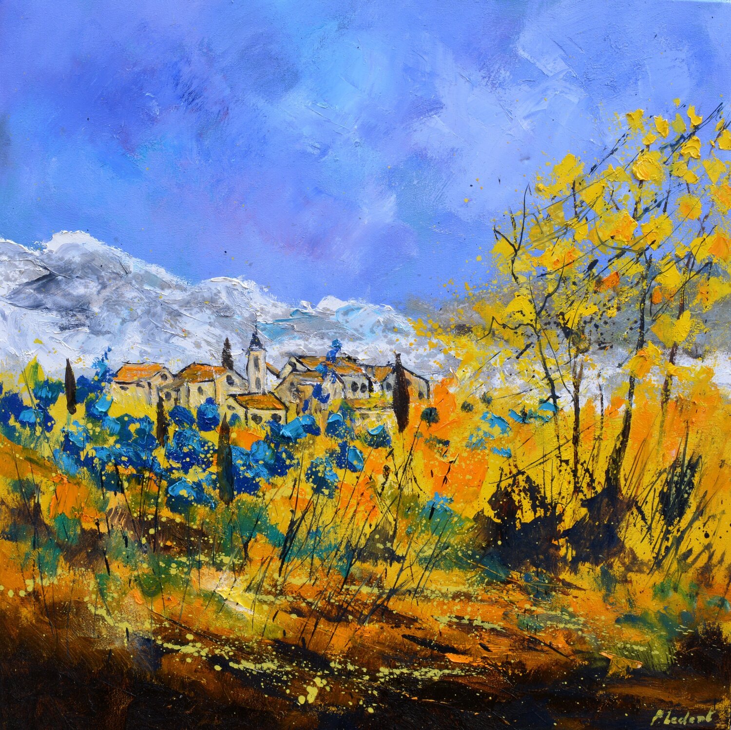 Blue flowers in Provence 6624 Pol Ledent