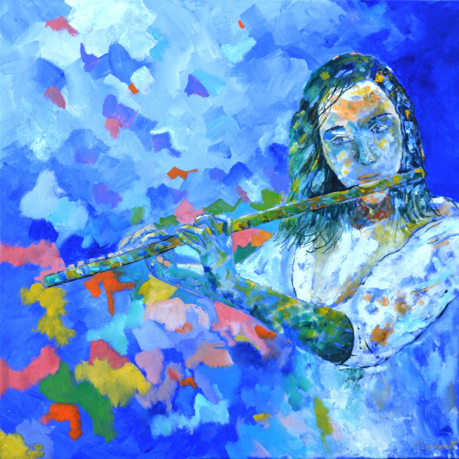 The flutist Pol Ledent