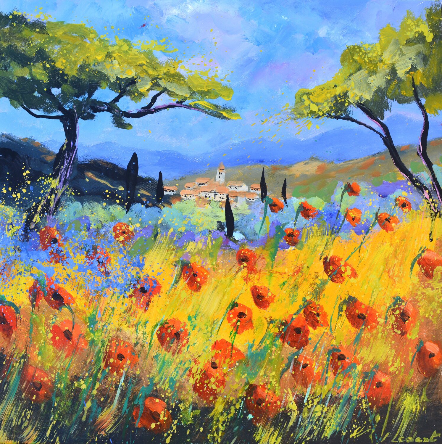 Poppies in Provence 5524 Pol Ledent