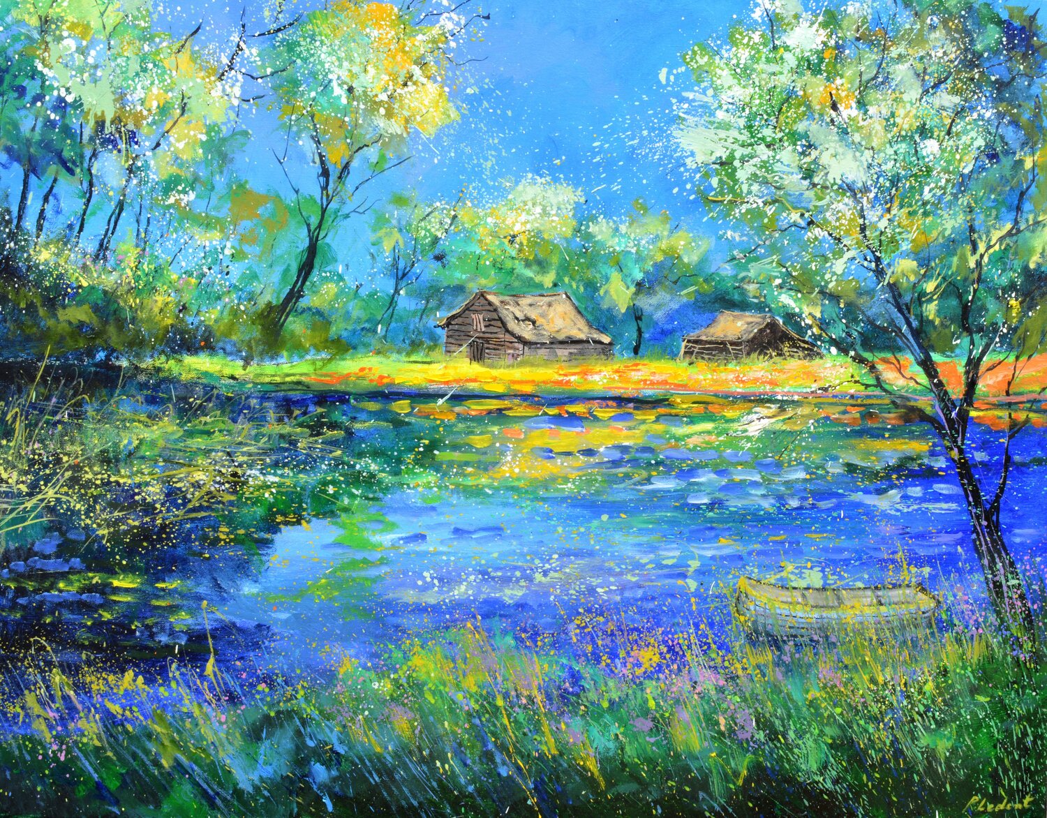 Pond in spring Pol Ledent