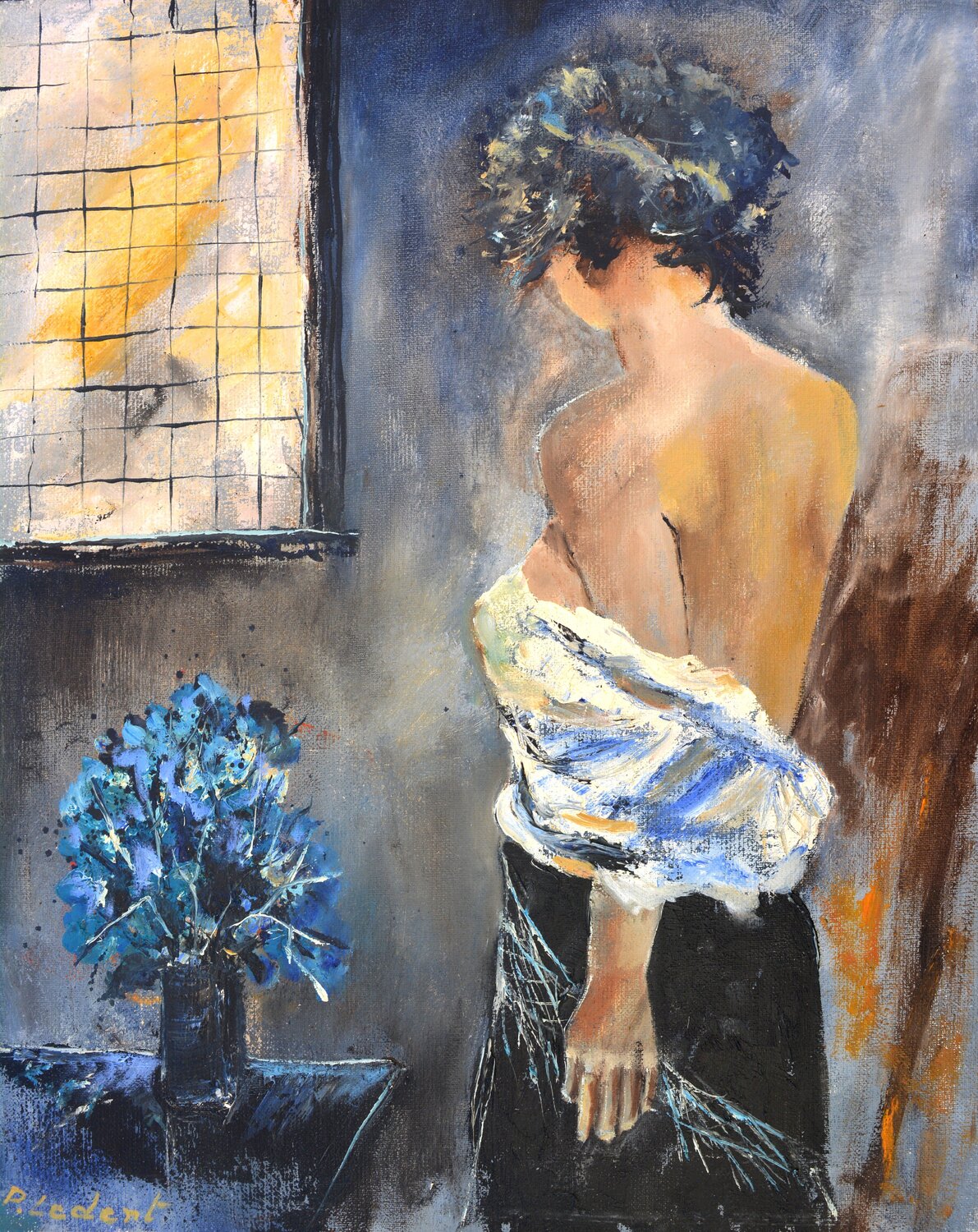 Waiting for her lover Pol Ledent