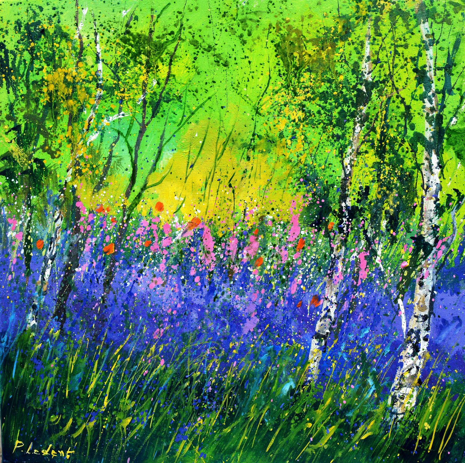 Foxgloves in a clearance Pol Ledent