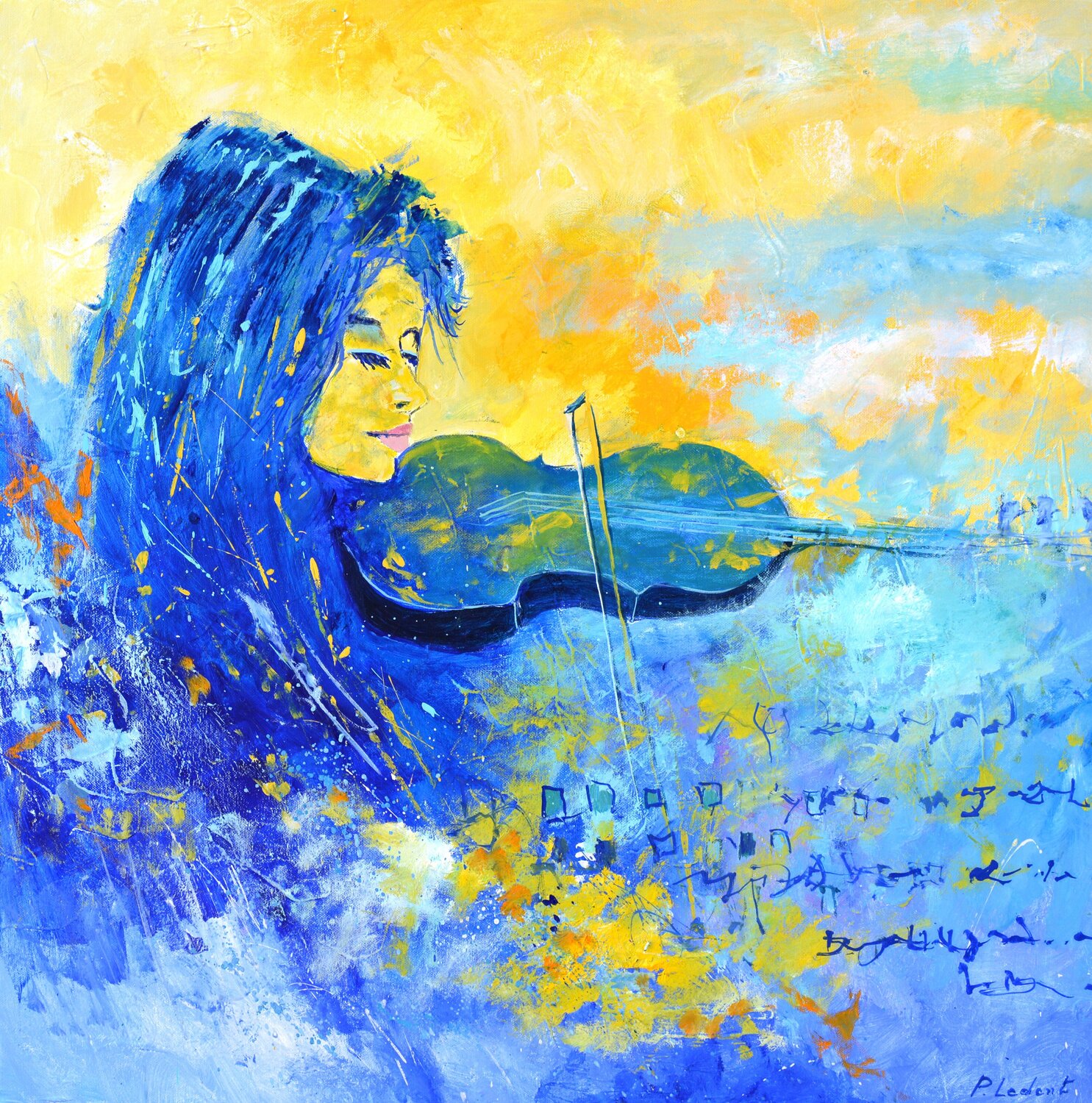 The violinist Pol Ledent