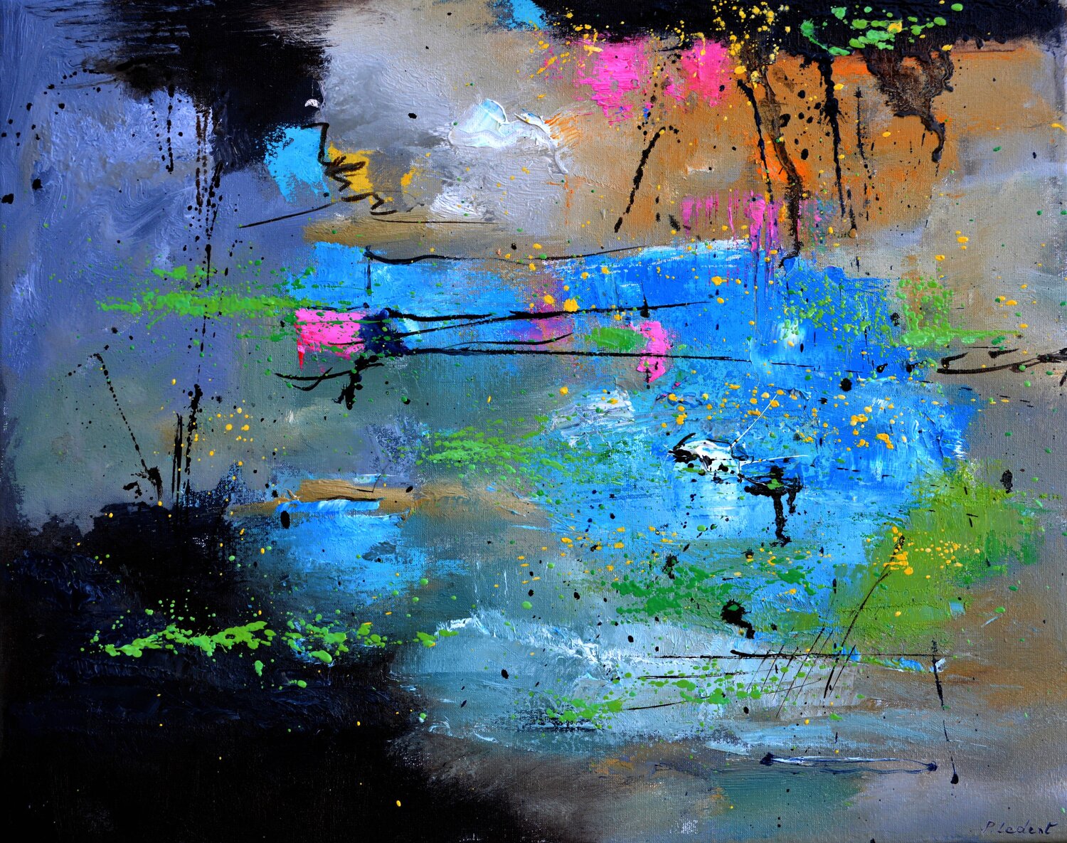 Radio waves abatract Pol Ledent