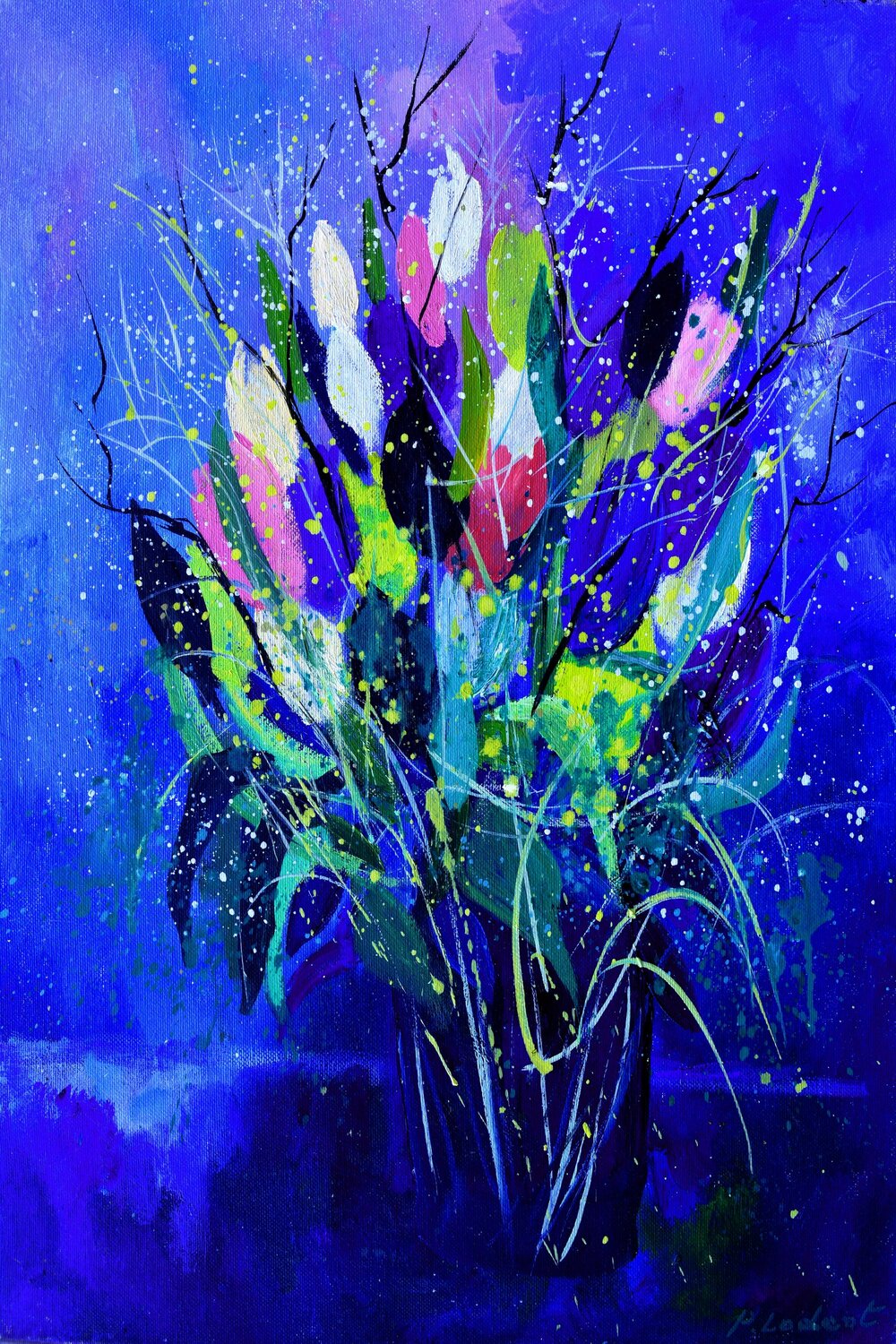 Nature morte aux tulipes by Pol Ledent (2020) Print Screen Printing