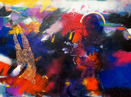 without by Wael Kamal, Painting for Sale on Singulart