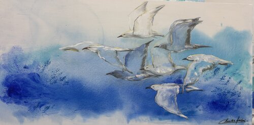 VOLAR... by Claudia Lucini, Painting for Sale on Singulart