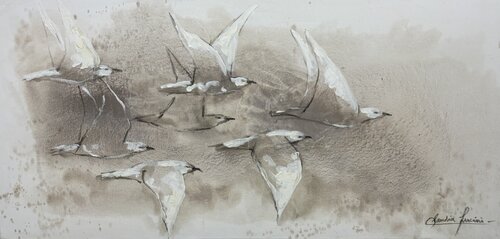 VOLAR... by Claudia Lucini, Painting for Sale on Singulart