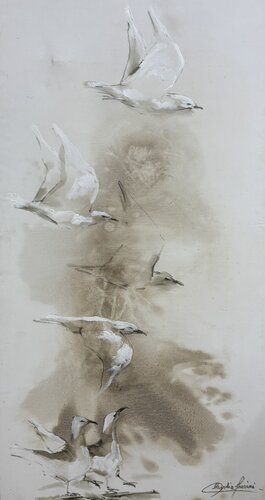 VOLAR... di Claudia Lucini, Pittura in vendita su Singulart