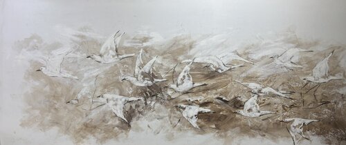 VOLAR... by Claudia Lucini, Painting for Sale on Singulart