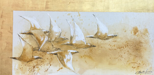 VOLAR... by Claudia Lucini, Painting for Sale on Singulart