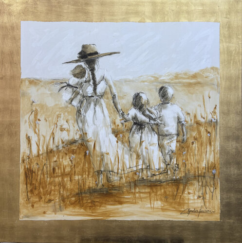 El sonido del Trigo by Claudia Lucini, Painting for Sale on Singulart