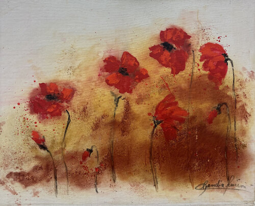 Amapolas by Claudia Lucini, Painting for Sale on Singulart