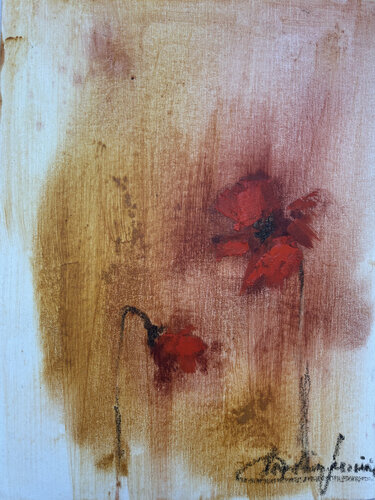 Amapolas Rojas von Claudia Lucini, Malerei kaufen auf Singulart