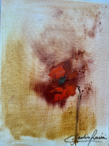 Amapolas Rojas van Claudia Lucini, Schilderij te koop op Singulart