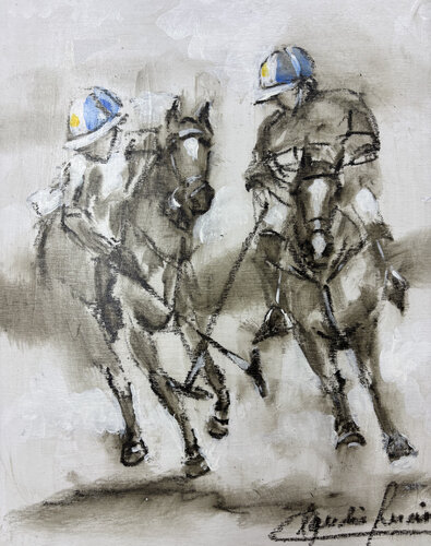 Polo 2 von Claudia Lucini, Malerei kaufen auf Singulart