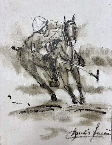 Polo 3 by Claudia Lucini, 회화 for Sale on Singulart