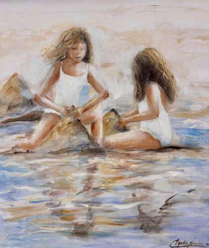 Cstillos de Arena by Claudia Lucini, 회화 for Sale on Singulart