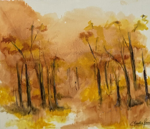 Hojas de Otoño di Claudia Lucini, Pittura in vendita su Singulart
