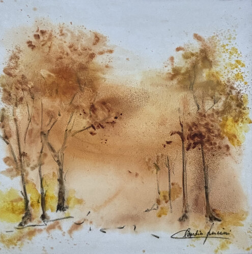 Bosque de Otoño von Claudia Lucini, Malerei kaufen auf Singulart