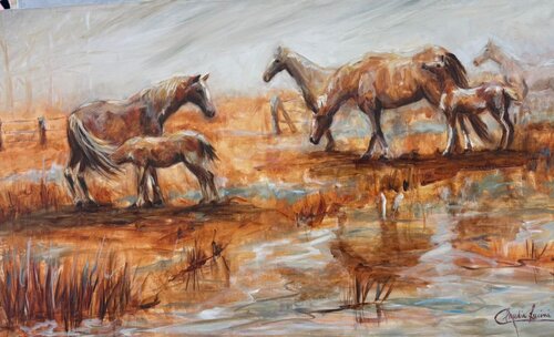 Caballos de Claudia Lucini, Pintura a la venta en Singulart