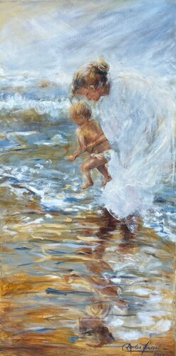La Niñera by Claudia Lucini, Painting for Sale on Singulart