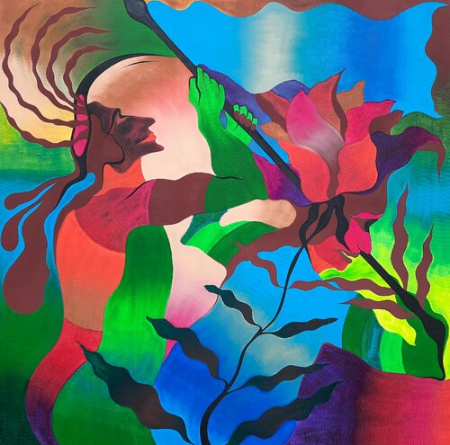 Kämpfe für deine Ziele di Said Tiraei, Pittura in vendita su Singulart